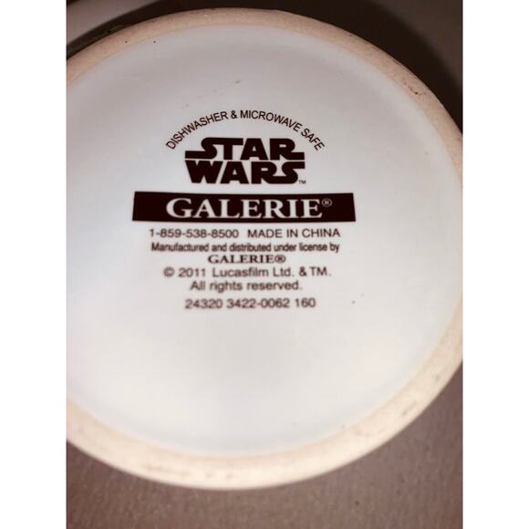 2 STAR WARS Coffee Movie Mugs 2011 Boba Fett Han Solo Vader Skywalker Unused - Picture 7 of 8